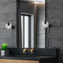 Opviq Viran - 10910 Lámpara de pared negra con tapa de cristal